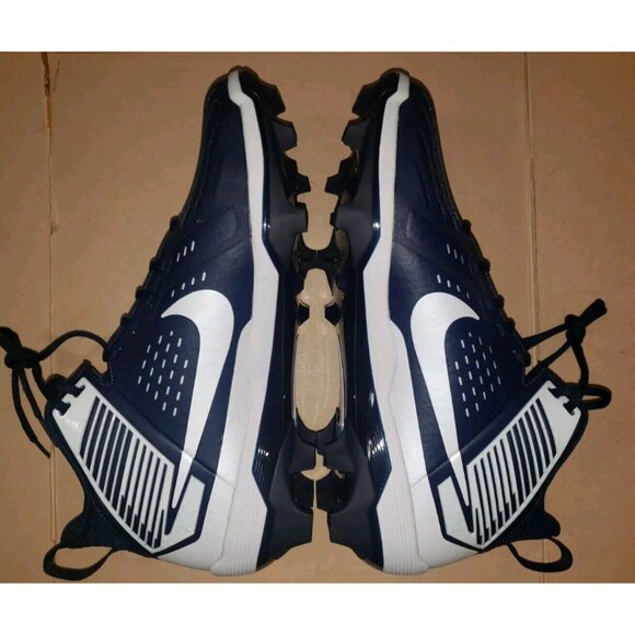 NIKE FORCE SAVAGE PRO CLEATS FOOTBALL BLUE WHITE MEN\'S SIZE 13 New main image 7
